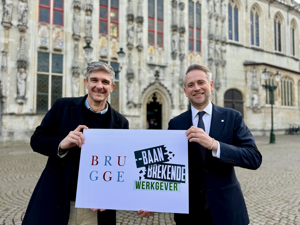 Stad Brugge is alweer ‘Baanbrekende Werkgever’